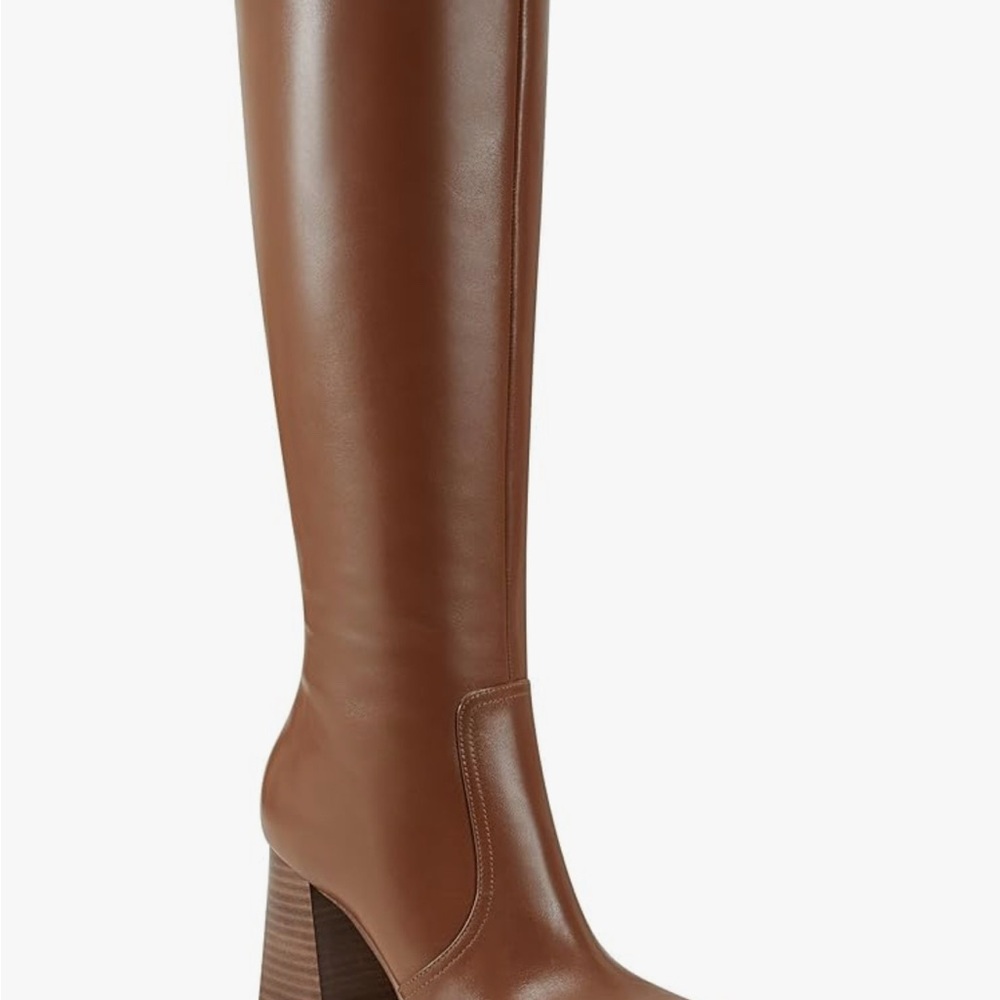 Marc fisher Brown Knee-High Leather Boots - Picture 2 of 6